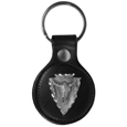 Leather Keychain - Buffalo Skull